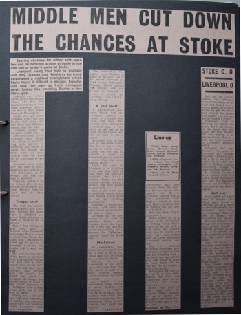 Press report from Adrian Killen's scrapbook